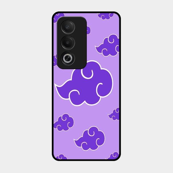 Purple Cloud Mobile Glass Phone Case For Oppo A3 Pro 5G
