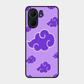 Purple Cloud Mobile Glass Phone Case For Oppo A5X 5G