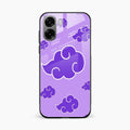 Purple Cloud Mobile Glass Phone Case For Oppo A6X 5G