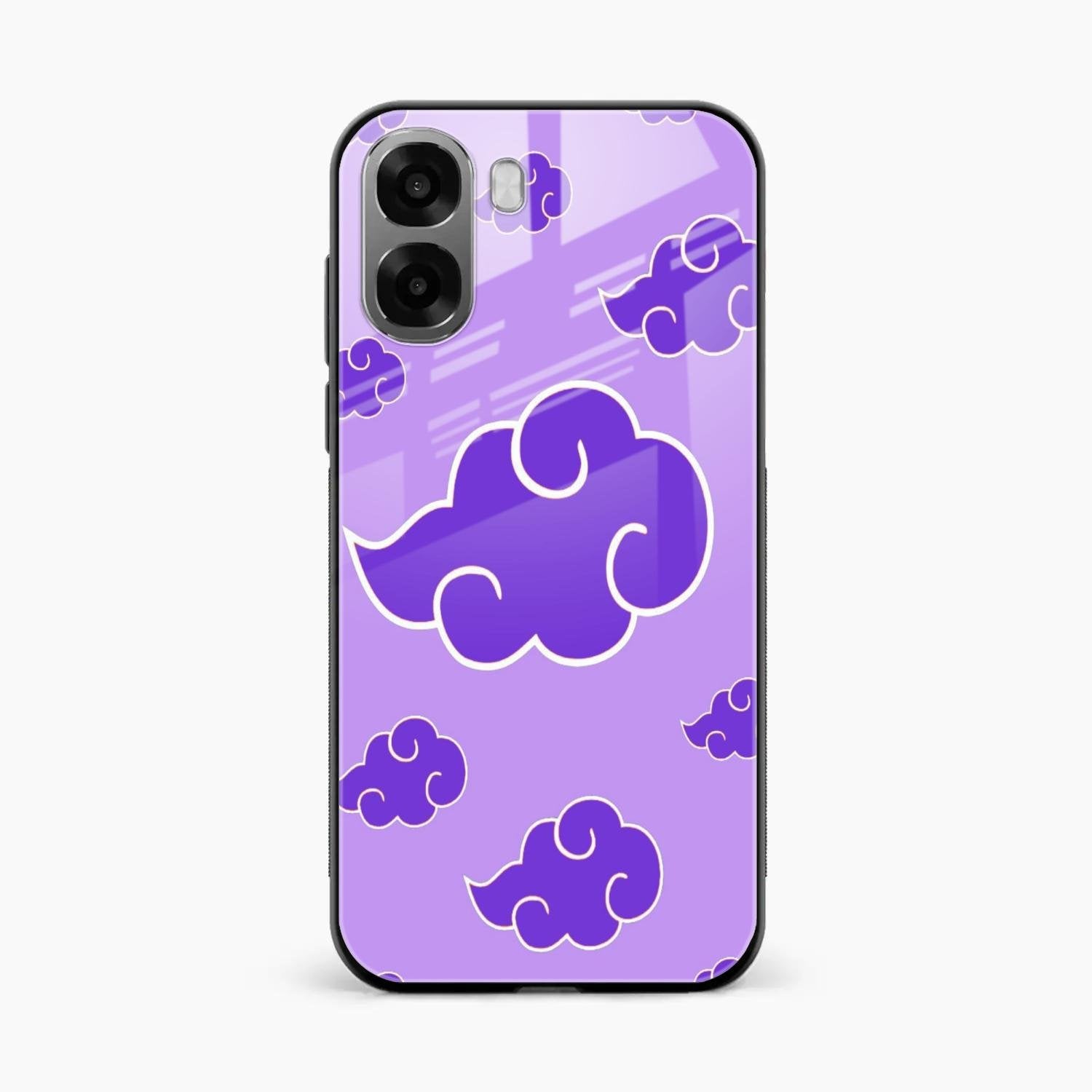 Purple Cloud Mobile Glass Phone Case For Oppo A6X 5G