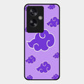 Purple Cloud Mobile Glass Phone Case For Oppo A79 5G