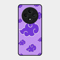 Purple Cloud Mobile Glass Phone Case For Oppo F27 5G