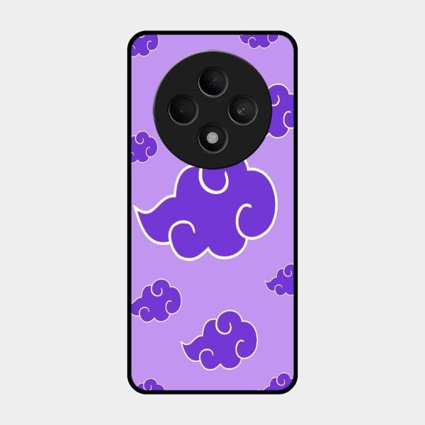 Purple Cloud Mobile Glass Phone Case For Oppo F27 5G