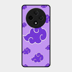 Purple Cloud Mobile Glass Phone Case For Oppo F27 Pro Plus 5G