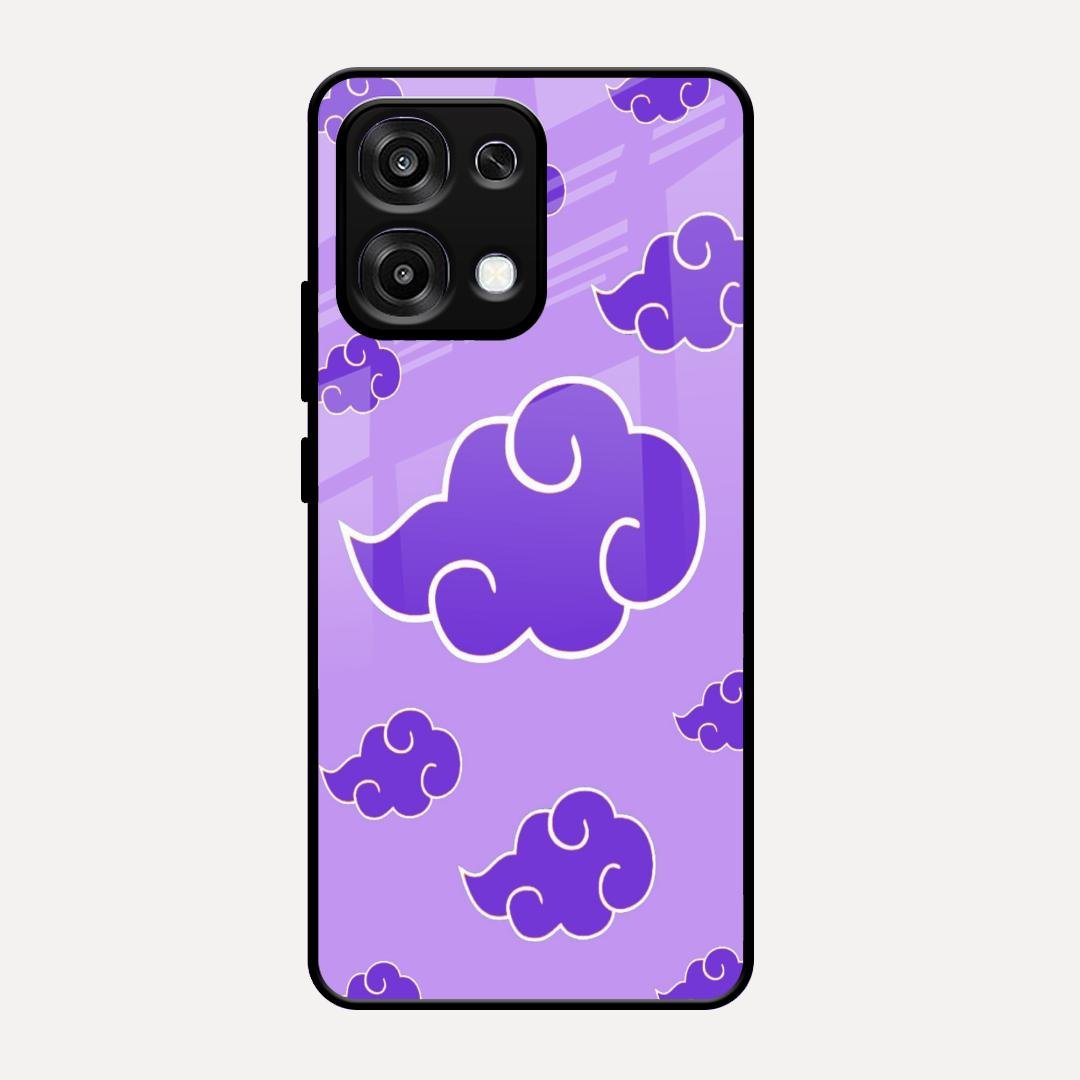 Purple Cloud Mobile Glass Phone Case For Oppo F31 5G