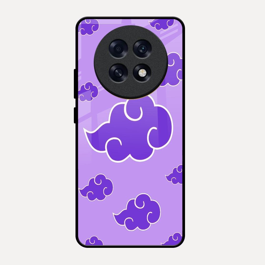 Purple Cloud Mobile Glass Phone Case For Oppo F31 Pro Plus 5G