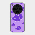 Purple Cloud Mobile Glass Phone Case For Oppo Find X8 Pro 5G
