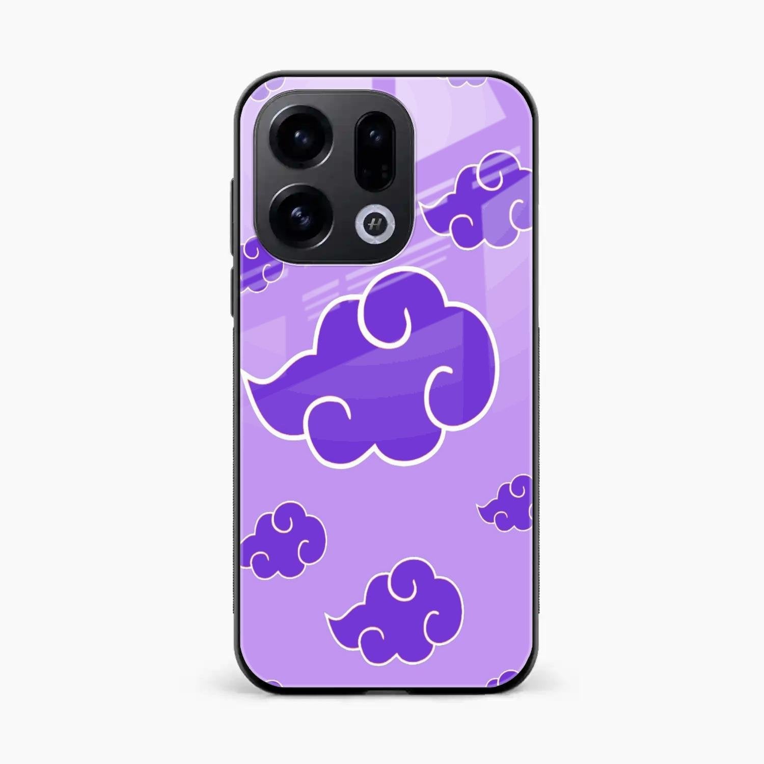 Purple Cloud Mobile Glass Phone Case For Oppo Find X9 5G