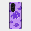 Purple Cloud Mobile Glass Phone Case For Oppo Reno 10 5G