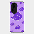 Purple Cloud Mobile Glass Phone Case For Oppo Reno 10 Pro Plus 5G