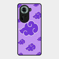 Purple Cloud Mobile Glass Phone Case For Oppo Reno 11 5G