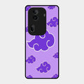 Purple Cloud Mobile Glass Phone Case For Oppo Reno 11 Pro 5G