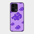 Purple Cloud Mobile Glass Phone Case For Oppo Reno 13 5G