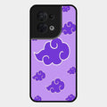 Purple Cloud Mobile Glass Phone Case For Oppo Reno 8 5G