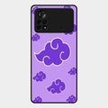 Purple Cloud Mobile Glass Phone Case For Poco X4 Pro 5G