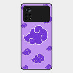 Purple Cloud Mobile Glass Phone Case For Poco X4 Pro 5G
