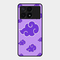 Purple Cloud Mobile Glass Phone Case For Poco X6 Pro 5G