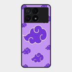 Purple Cloud Mobile Glass Phone Case For Poco X6 Pro 5G