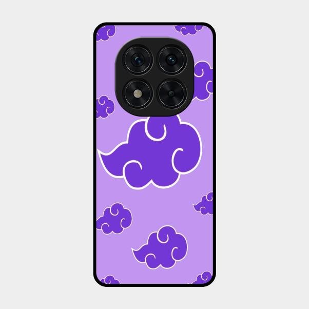 Purple Cloud Mobile Glass Phone Case For Poco X7 5G