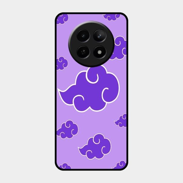 Purple Cloud Mobile Glass Phone Case For Realme 12 5G