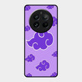 Purple Cloud Mobile Glass Phone Case For Realme 12 Pro Plus 5G