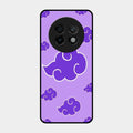 Purple Cloud Mobile Glass Phone Case For Realme 13 Plus 5G