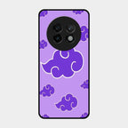 Purple Cloud Mobile Glass Phone Case For Realme 13 Plus 5G