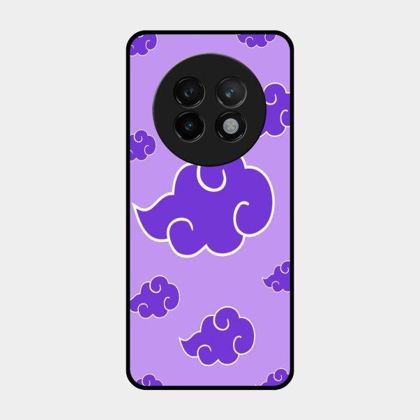 Purple Cloud Mobile Glass Phone Case For Realme 13 Plus 5G