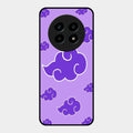 Purple Cloud Mobile Glass Phone Case For Realme 13 Pro 5G