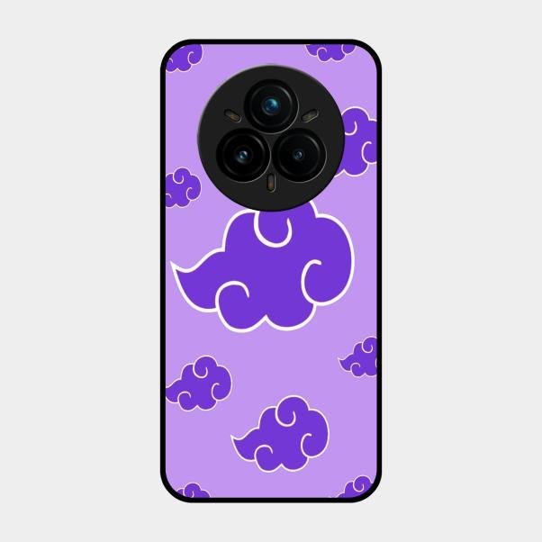Purple Cloud Mobile Glass Phone Case For Realme 14 Pro 5G
