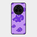 Purple Cloud Mobile Glass Phone Case For Realme 14 Pro Plus 5G