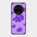 Purple Cloud Mobile Glass Phone Case For Realme 14 Pro Plus 5G