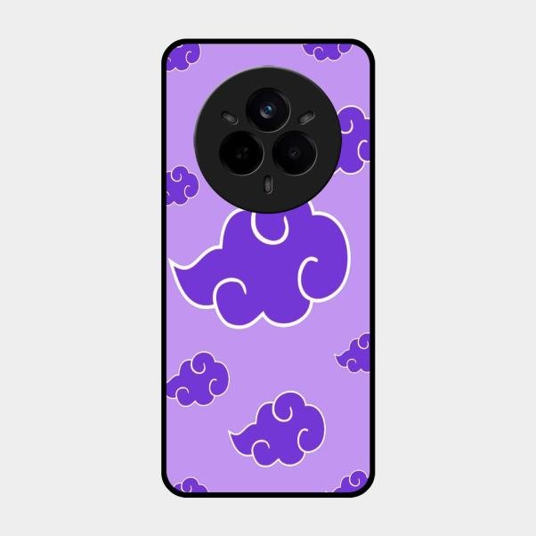 Purple Cloud Mobile Glass Phone Case For Realme 14 Pro Plus 5G