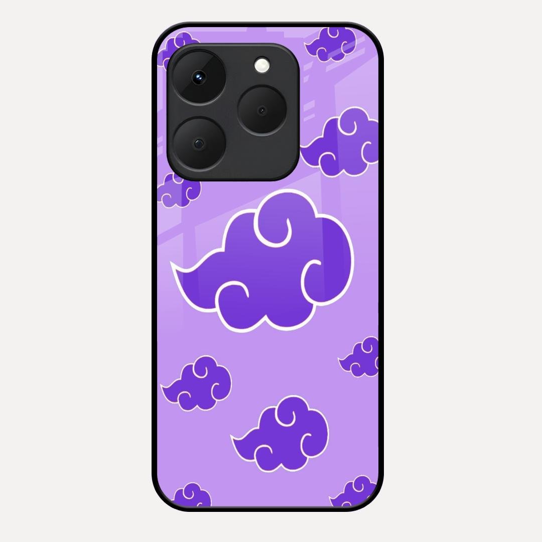 Purple Cloud Mobile Glass Phone Case For Realme 15T 5G