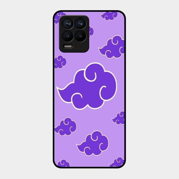 Purple Cloud Mobile Glass Phone Case For Realme 8 Pro