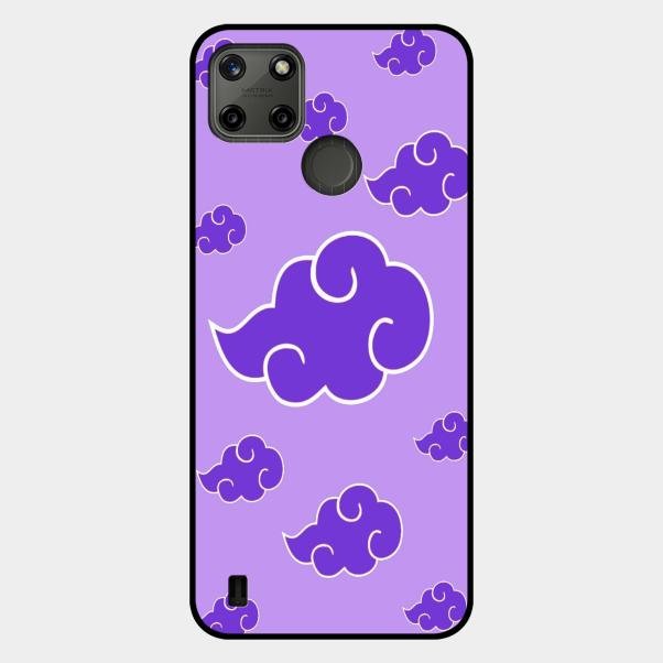 Purple Cloud Mobile Glass Phone Case For Realme C25Y