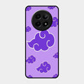 Purple Cloud Mobile Glass Phone Case For Realme C65 5G