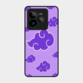 Purple Cloud Mobile Glass Phone Case For Realme Gt 7 Pro