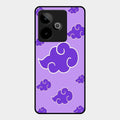 Purple Cloud Mobile Glass Phone Case For Realme Gt 7T 5G