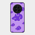 Purple Cloud Mobile Glass Phone Case For Realme Narzo 70 Pro 5G
