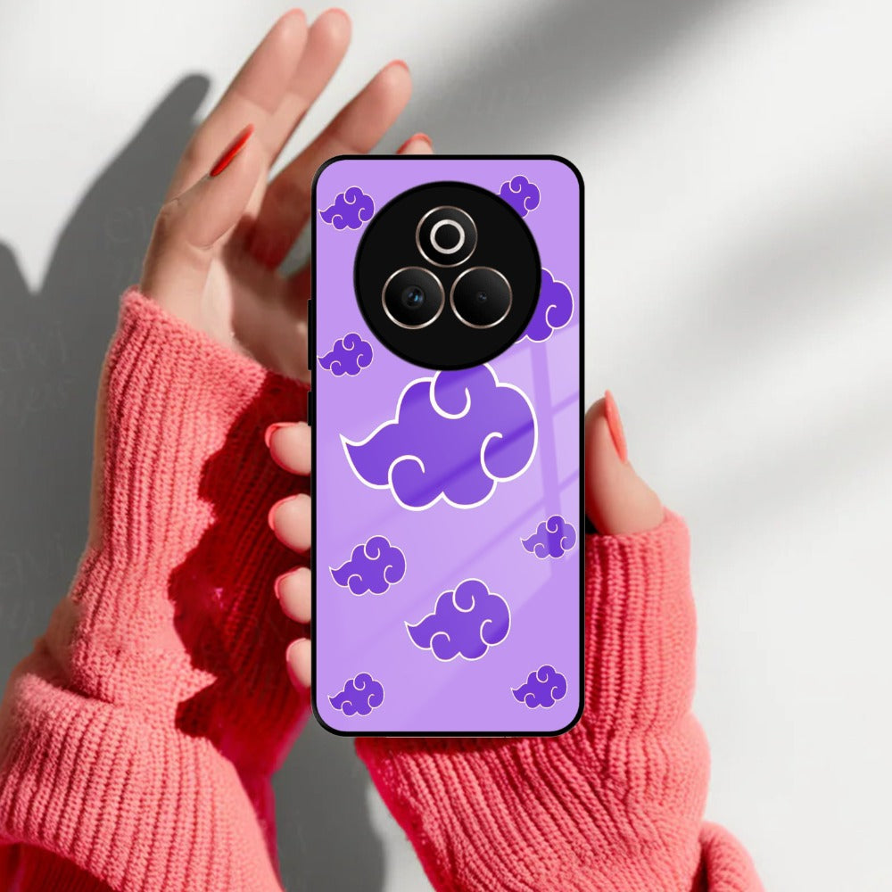 Purple Cloud Mobile Glass Phone Case Cover For Realme/Narzo