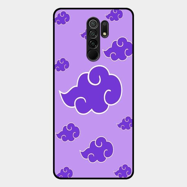 Purple Cloud Mobile Glass Phone Case For Redmi 9 Prime