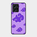 Purple Cloud Mobile Glass Phone Case For Redmi Note 12 4G