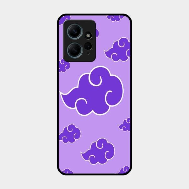 Purple Cloud Mobile Glass Phone Case For Redmi Note 12 4G