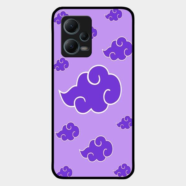 Purple Cloud Mobile Glass Phone Case For Redmi Note 12 5G