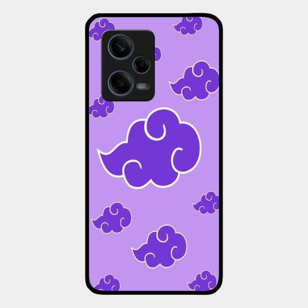 Purple Cloud Mobile Glass Phone Case For Redmi Note 12 Pro Plus 5G