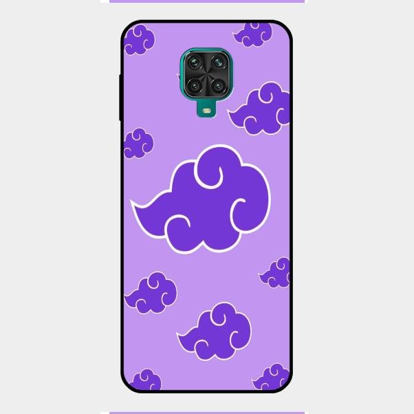 Purple Cloud Mobile Glass Phone Case For Redmi Note 9 Pro