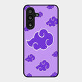 Purple Cloud Mobile Glass Phone Case For Samsung Galaxy F55 5G