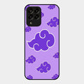 Purple Cloud Mobile Glass Phone Case For Samsung Galaxy M33 5G