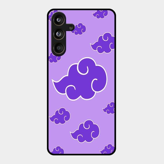Purple Cloud Mobile Glass Phone Case For Samsung Galaxy M55 5G